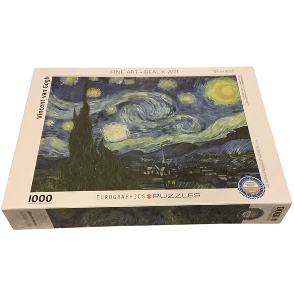 Vincent Van Gogh The Starry Night 1000-Piece Art Puzzle Eurographics NEW SEALED - Picture 2 of 8